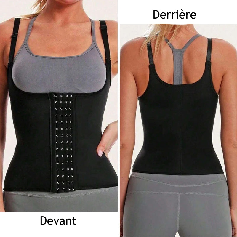 Corset Gainant Femme – Ceinture Amincissante Réglable pour Gym et Course, Contrôle du Ventre